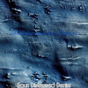 Faux Distressed Denim - Fabric