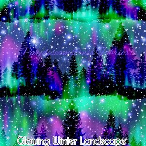 Glowing Winter Landscape - Fabric
