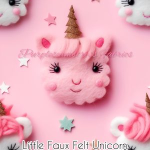 Little Faux Felt Unicorns - Fabric