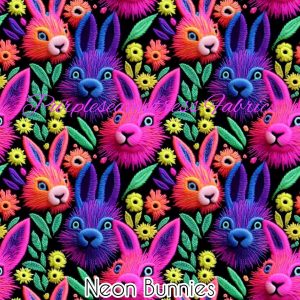 Neon Bunnies - Fabric