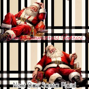 Next Day Santa Plaid - Fabric