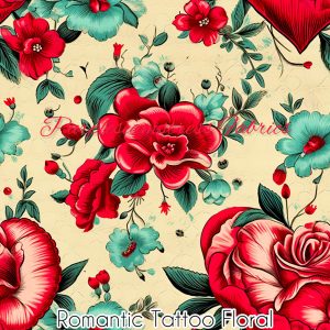 Romantic Tattoo Floral - Fabric