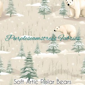 Soft Arctic Polar Bears - Fabric