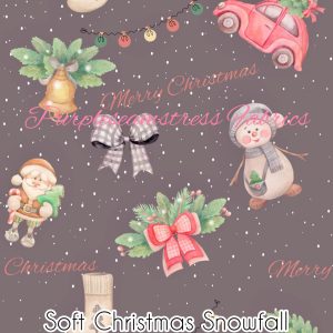 Soft Christmas Snowfall - Fabric