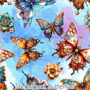 Steampunk Butterflies - Fabric