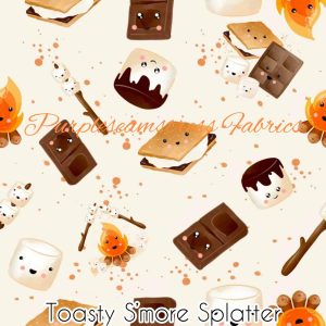 Toasty S'more Splatter - Fabric