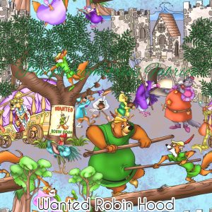 Wanted Robin Hood - Fabric