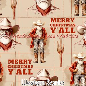 Western Santa - Fabric
