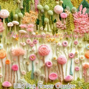 Wild Pink Flower Garden - Fabric