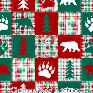 Christmas Bear patchwork - Fabric