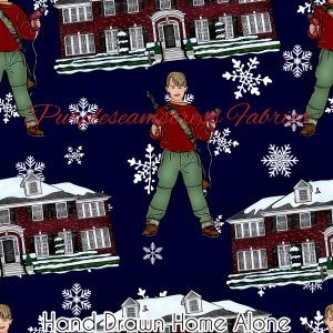 Hand Drawn Home Alone - Fabric