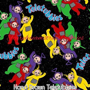 Hand Drawn Tubbies - Fabric