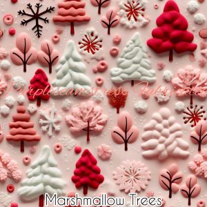 Marshmallow Trees - Fabric