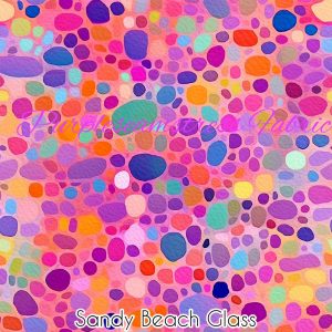 Sandy Beach Glass - Fabric