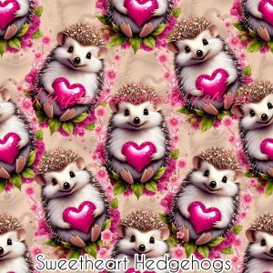 Sweetheart Hedgehogs - Fabric