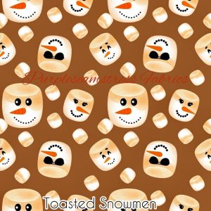 Toasted Snowmen - Fabric