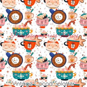 Vintage Cocoa Splatter - Fabric