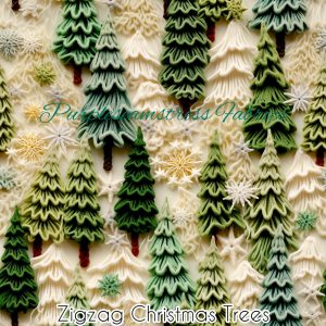 ZigZag Christmas Trees - Fabric