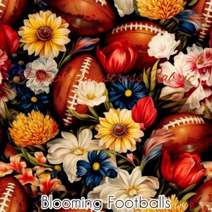 Blooming Footballs - Fabric