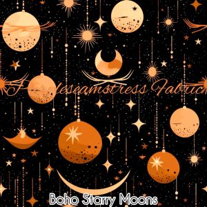 Boho Starry Moons - Fabric