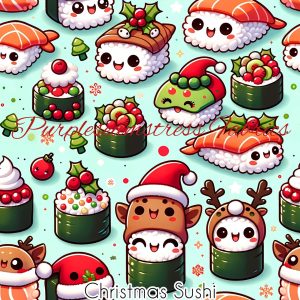 Christmas Sushi - Fabric