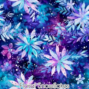 Floral Snowflakes - Fabric