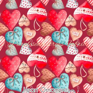 Heart Ornaments - Fabric