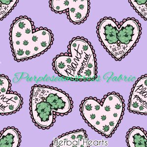 Herbal Hearts - Fabric