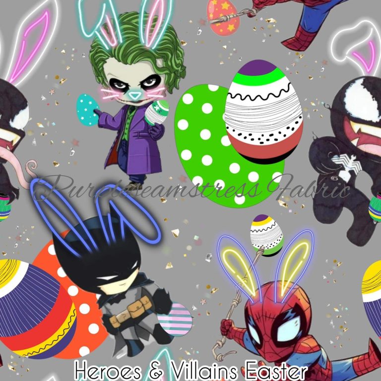 Heroes & Villains Easter – Fabric – Purpleseamstress Fabric