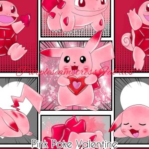 Pink Poke Valentine - Fabric