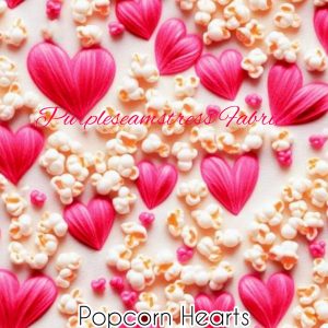 Popcorn Hearts - Fabric