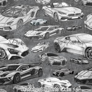 Sketched Sports Cars