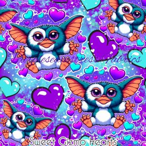 Sweet Gizmo Hearts - Fabric