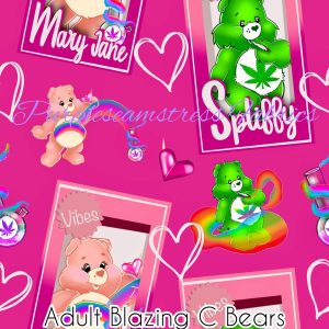 Adult Blazing C Bears - Fabric
