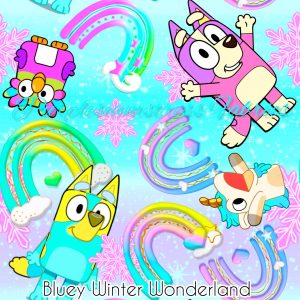 Bluey Winter Wonderland - Fabric