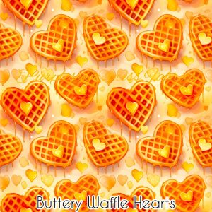 Buttery Waffle Hearts - Fabric