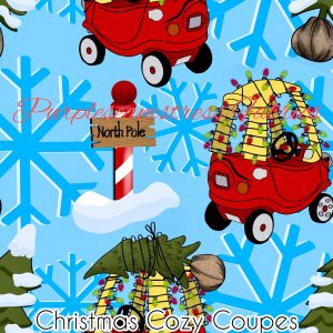 Christmas Cozy Coupes - Fabric