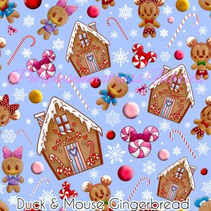 Duck & Mouse Gingerbread - Fabric