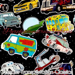 Famous Transportation Classics - Fabric