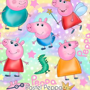 Pastel Peppa - Fabric