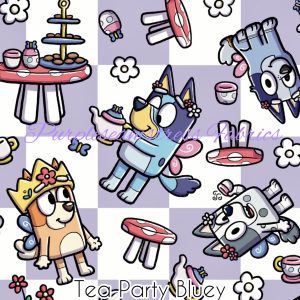 Tea Party Bluey - Fabric
