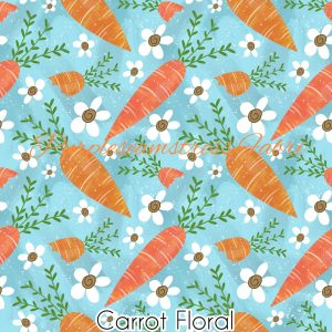 Carrot Floral - Fabric