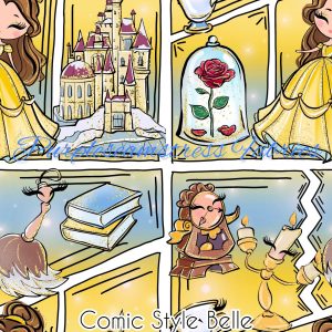 Comic Style Belle - Fabric