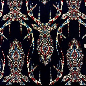 Faint Blue/White Snowflakes Cotton Lycra – Purpleseamstress Fabric