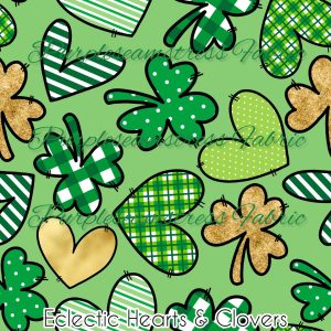 Eclectic Hearts & Clovers - Fabric