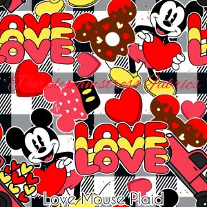 Love Mouse Plaid - Fabric