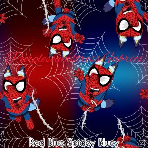 Red Blue Spidey Bluey - Fabric