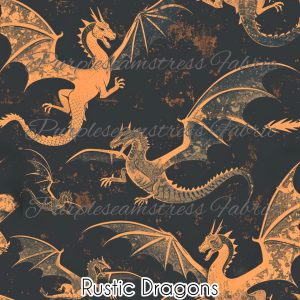 Rustic Dragons - Fabric