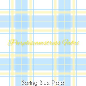 Spring Blue Plaid - Fabric