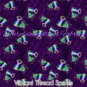 Vibrant Thread Spools - Fabric
